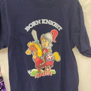 Malta Kids Tee - Navy